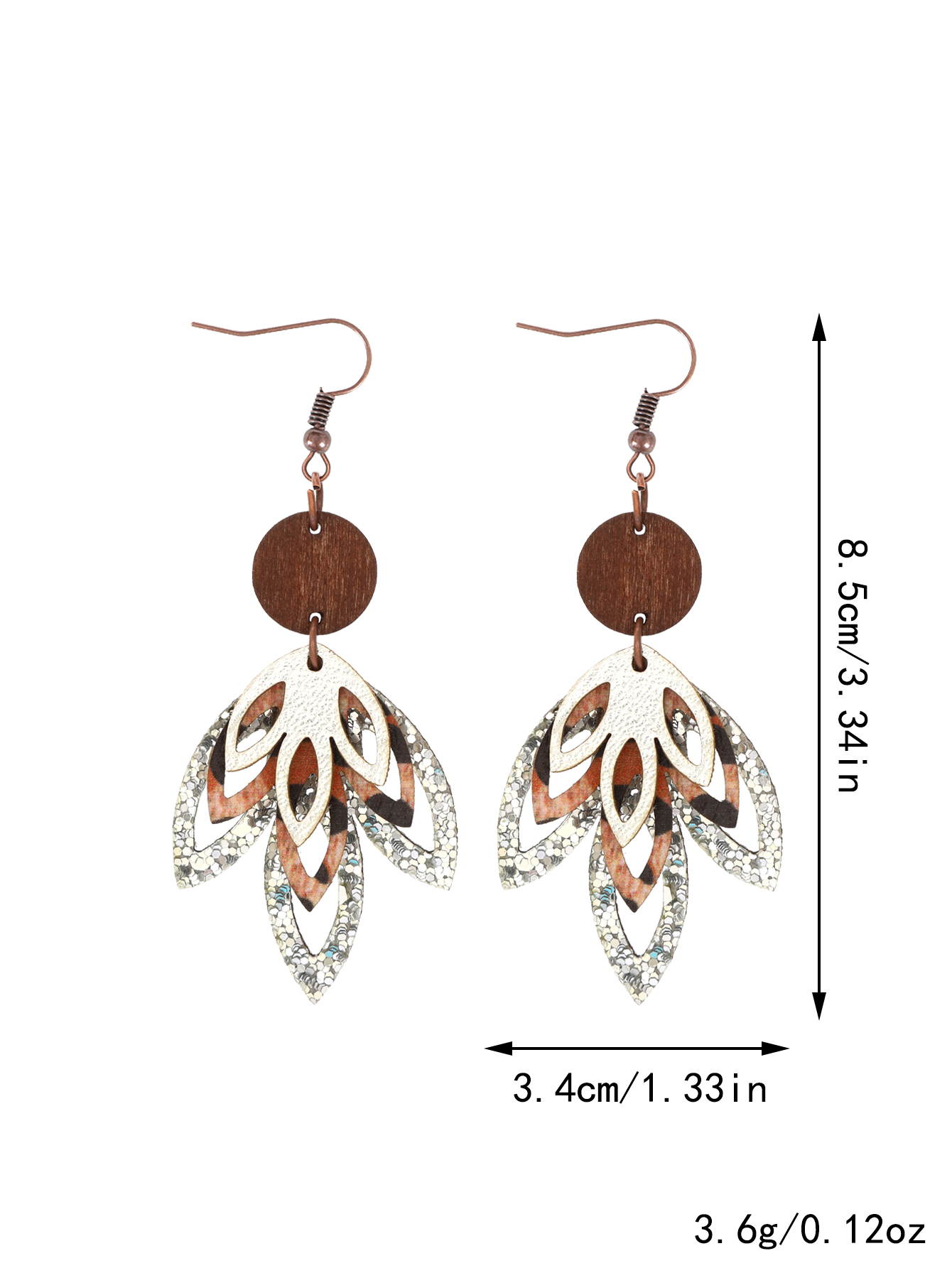 1 Pair Simple Style Classic Style Commute Maple Leaf Hollow Out Pu Leather Drop Earrings display picture 11