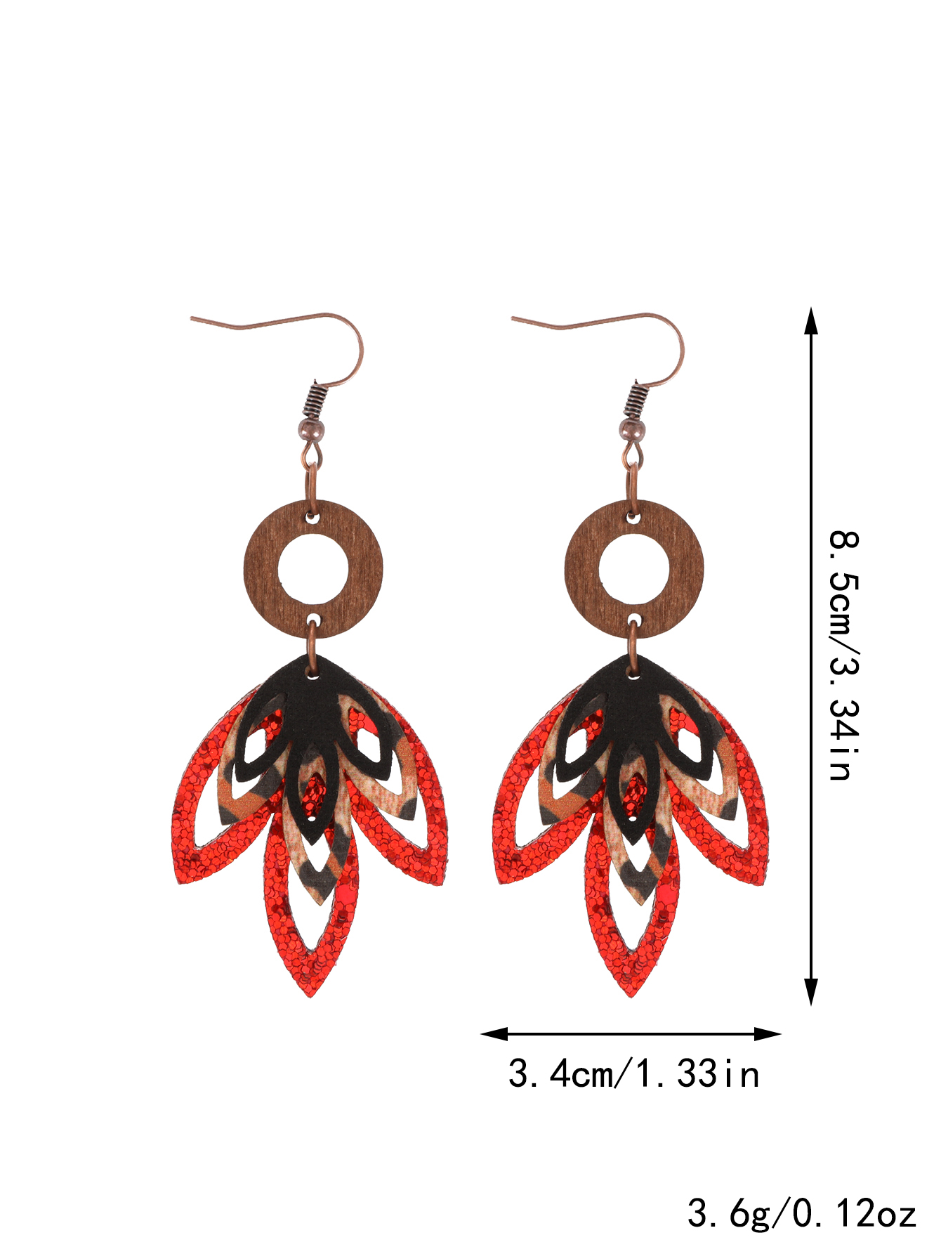 1 Pair Simple Style Classic Style Commute Maple Leaf Hollow Out Pu Leather Drop Earrings display picture 10