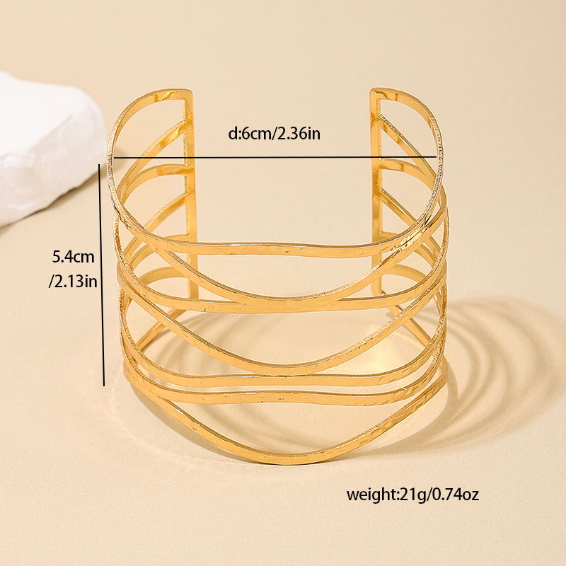IG Style Exaggerated Modern Style Geometric Solid Color Alloy Women's Bangle display picture 1