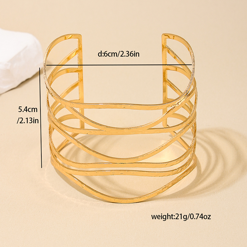 IG Style Exaggerated Modern Style Geometric Solid Color Alloy Women's Bangle display picture 5