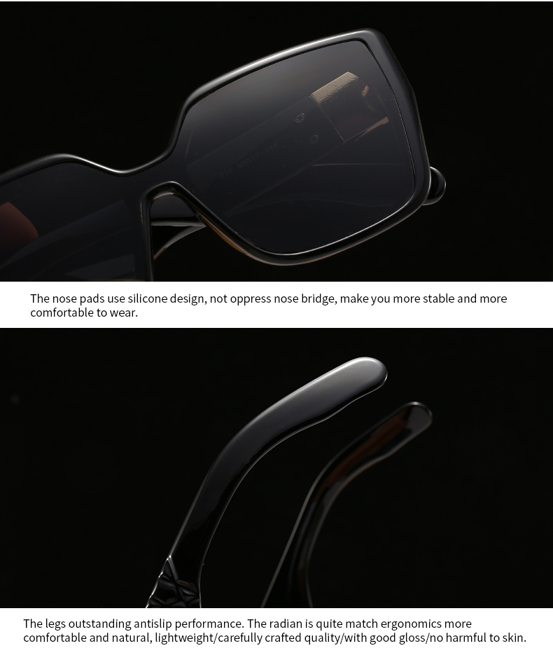 Modern Style Classic Style Square Pc Square Inlay Full Frame Women's Sunglasses display picture 21