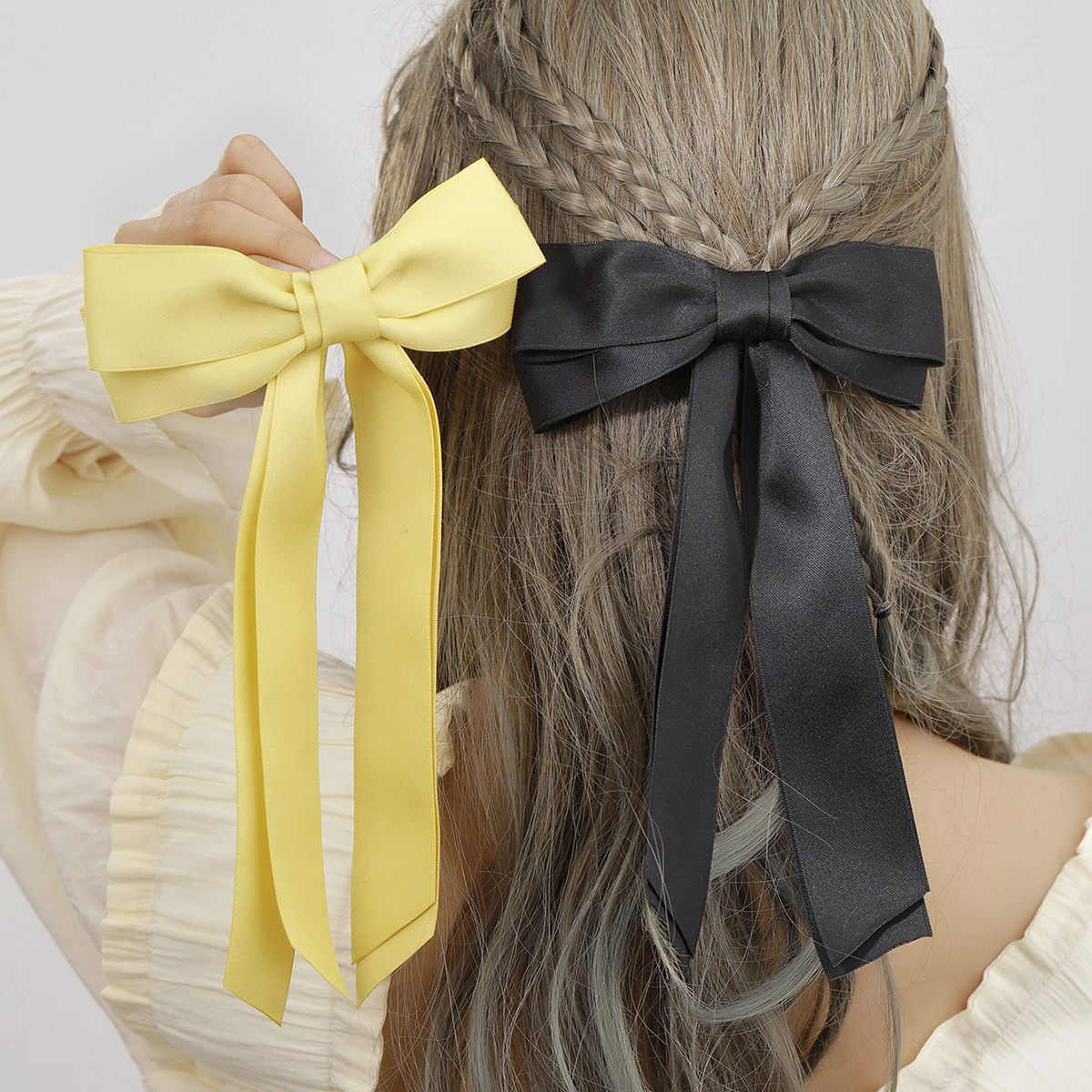 Women's Cute Lady Sweet Bow Knot Cloth Satin Hair Clip display picture 23