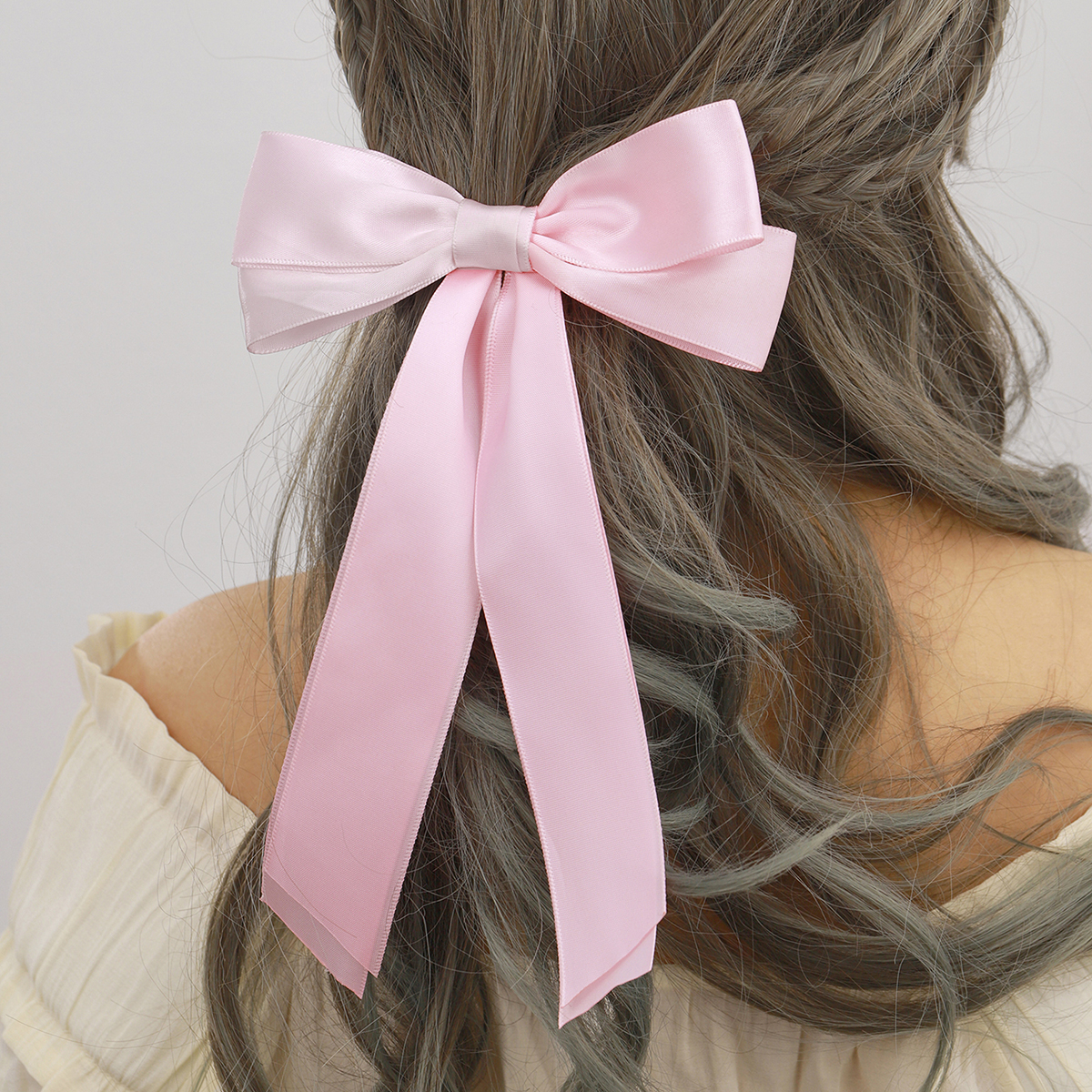 Women's Cute Lady Sweet Bow Knot Cloth Satin Hair Clip display picture 28