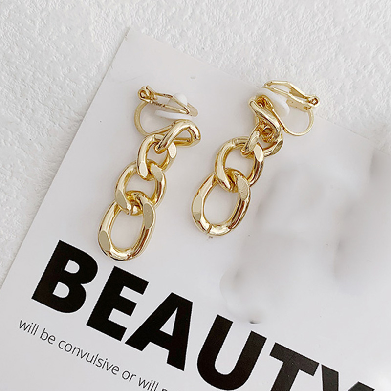 1 Pair Elegant Lady Modern Style Solid Color Alloy Drop Earrings display picture 2