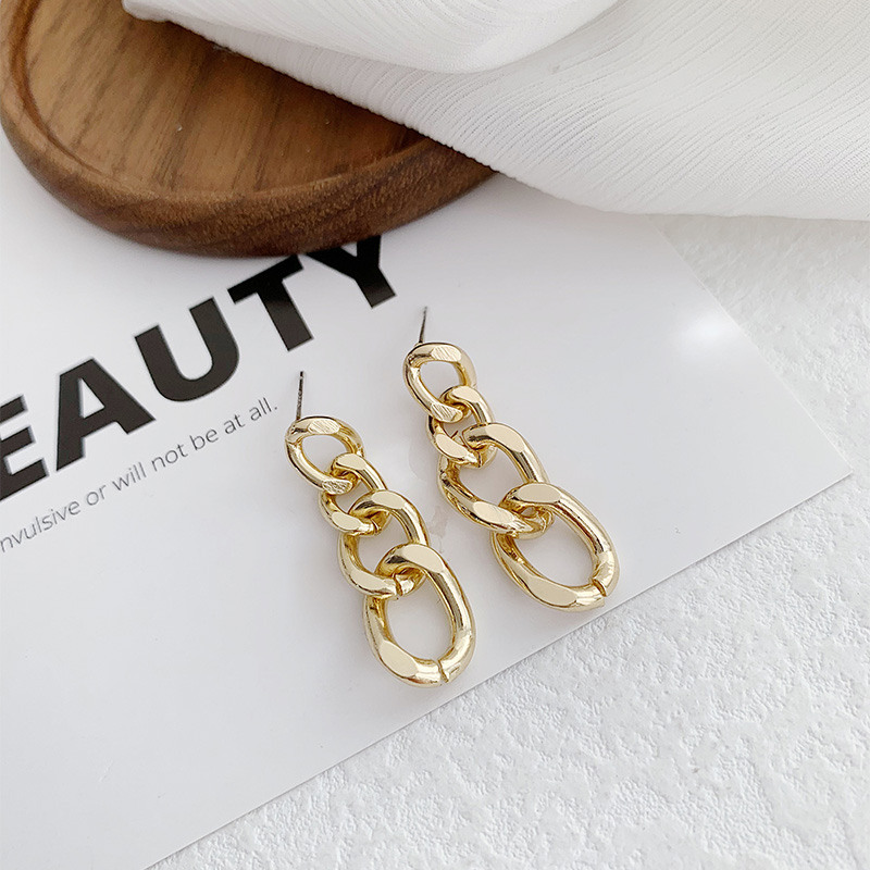 1 Pair Elegant Lady Modern Style Solid Color Alloy Drop Earrings display picture 9