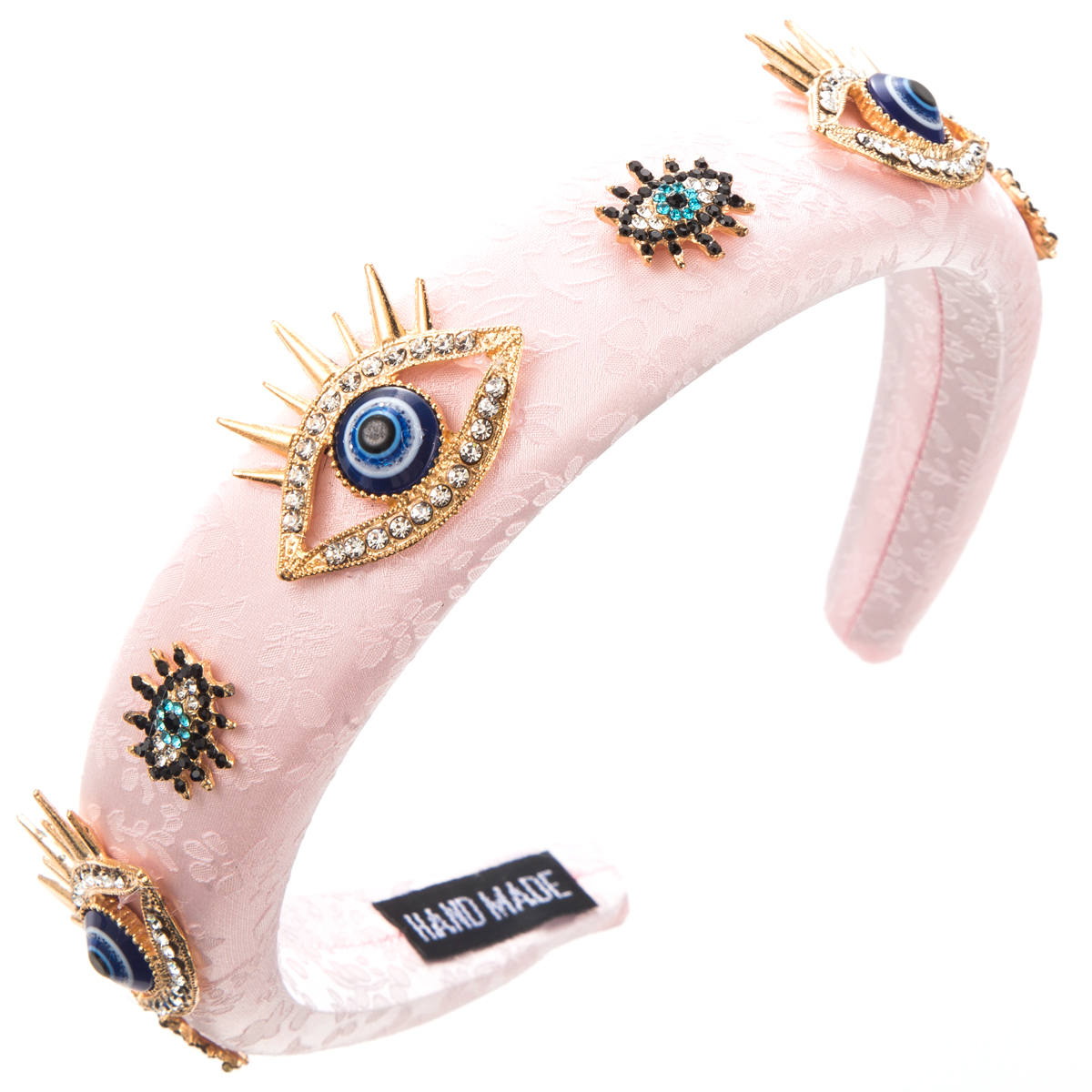 Women's Casual Modern Style Classic Style Eye Alloy Cloth Inlay Rhinestones Hair Band display picture 6