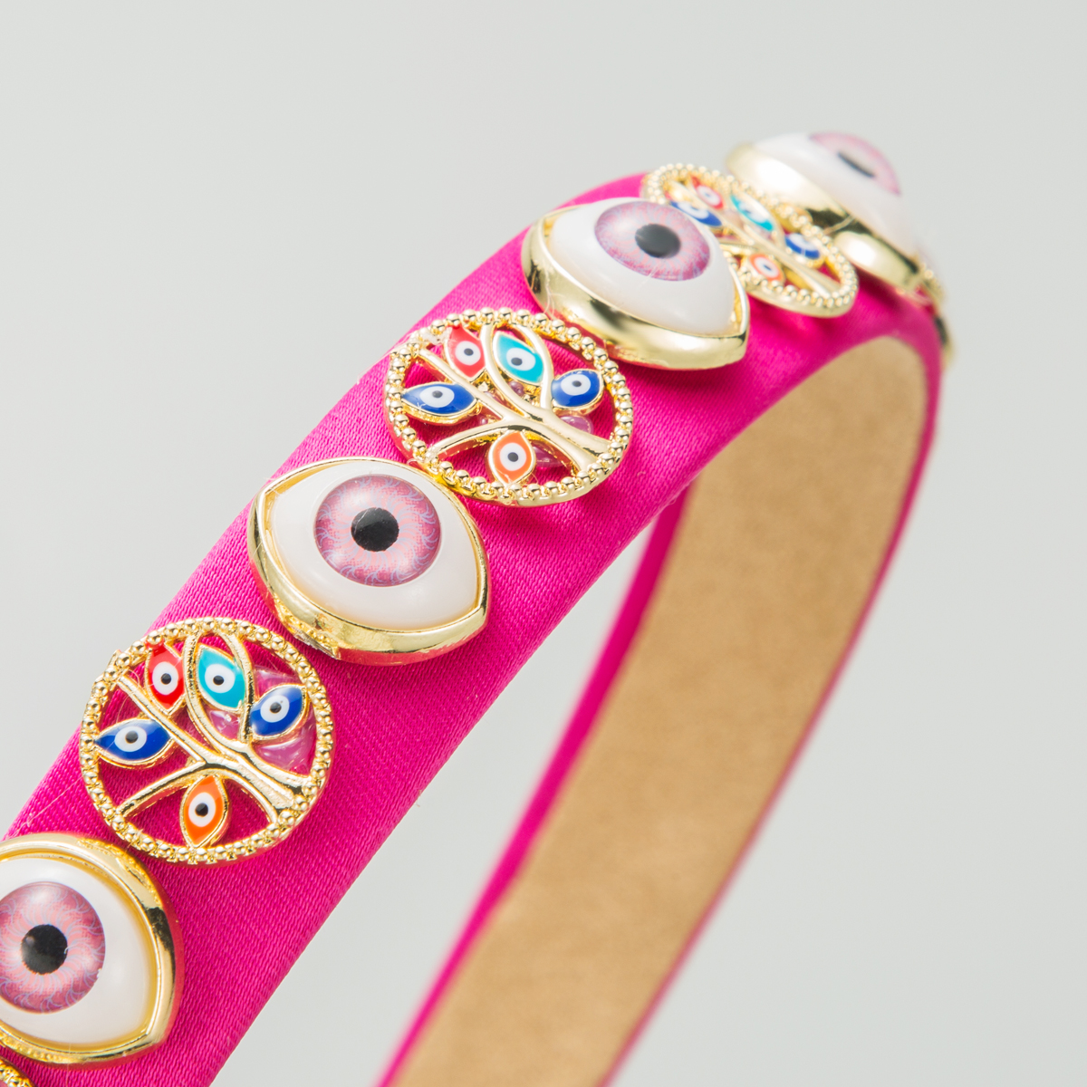 Women's Casual Classic Style Tree Eye Alloy Cloth Inlay Rhinestones Hair Band display picture 4