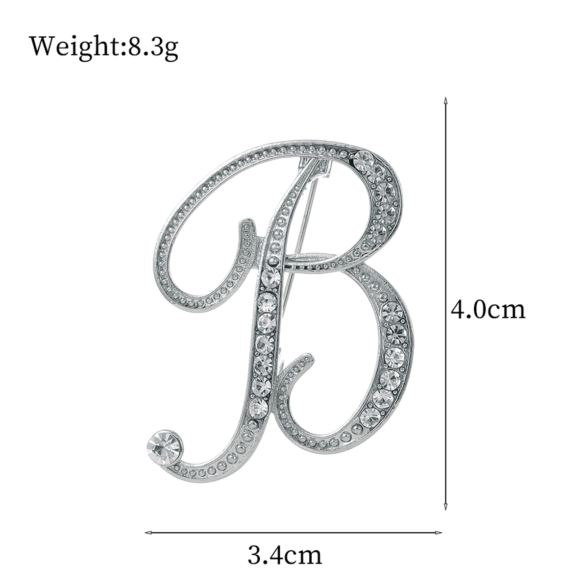 Basic Modern Style Classic Style Letter Alloy Inlay Rhinestones Unisex Brooches display picture 3