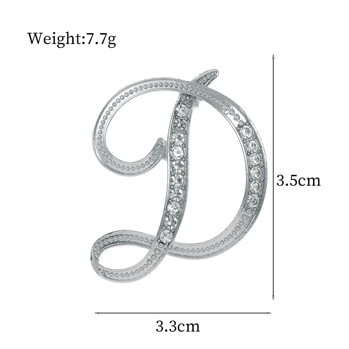 Basic Modern Style Classic Style Letter Alloy Inlay Rhinestones Unisex Brooches display picture 6