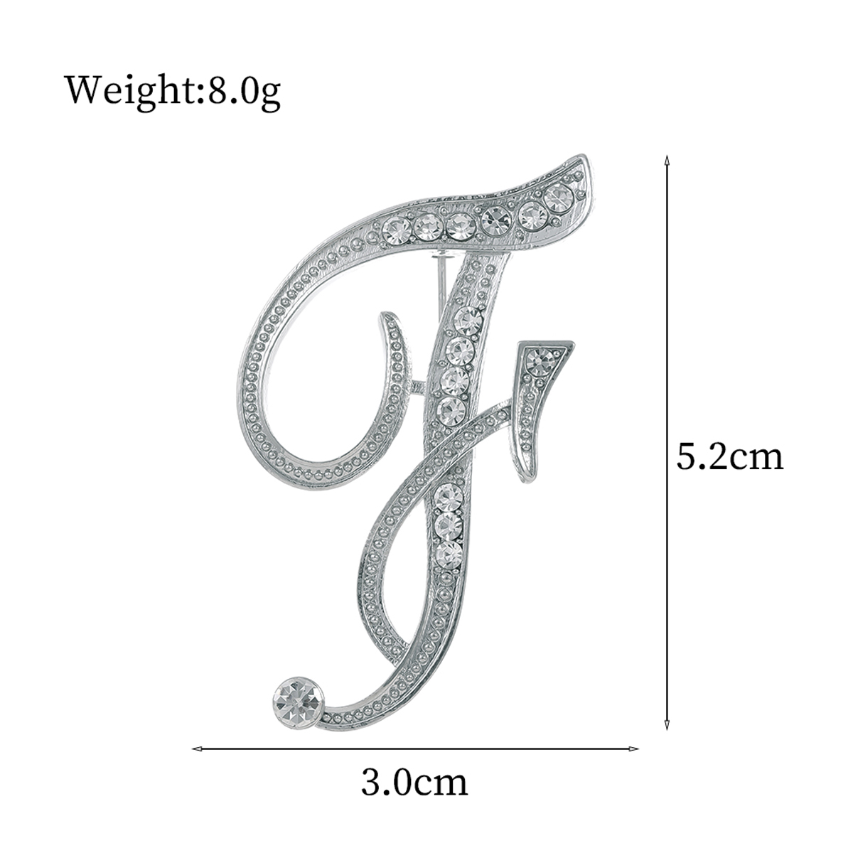 Basic Modern Style Classic Style Letter Alloy Inlay Rhinestones Unisex Brooches display picture 15