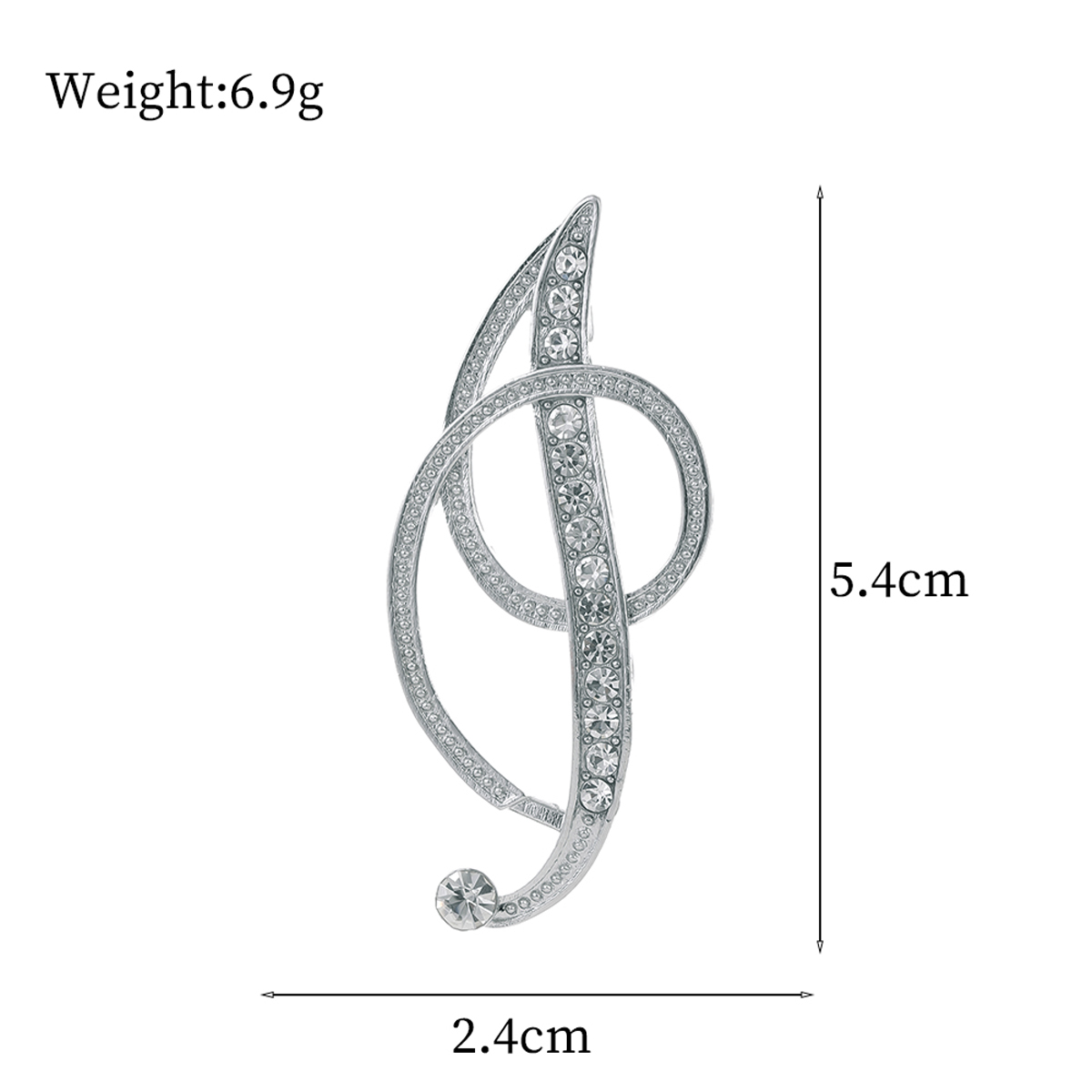 Basic Modern Style Classic Style Letter Alloy Inlay Rhinestones Unisex Brooches display picture 17