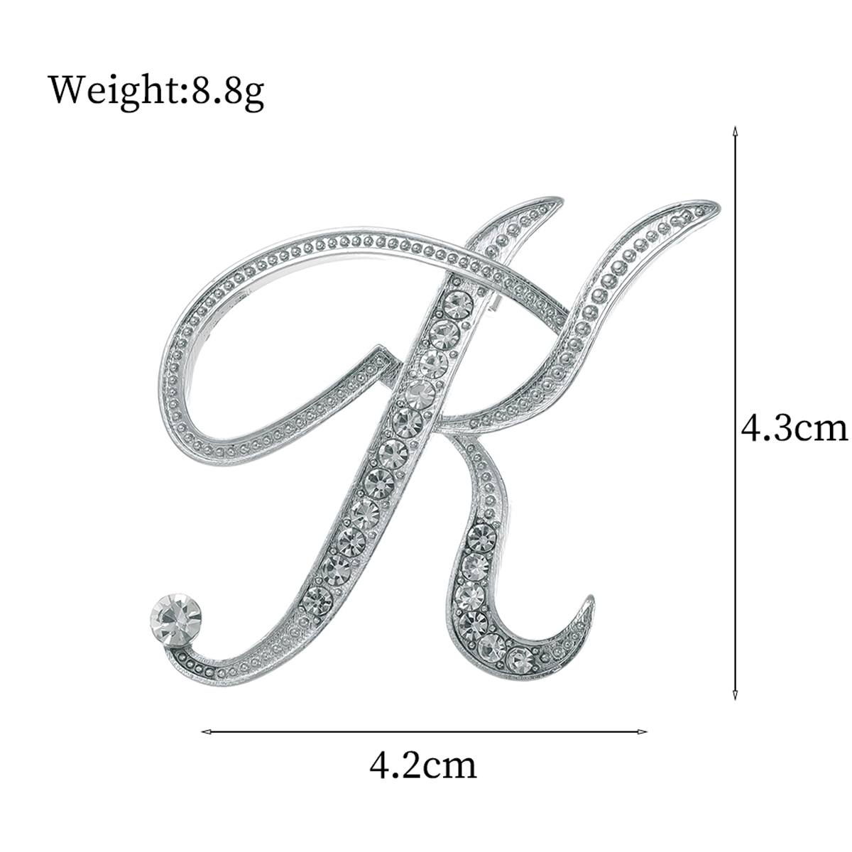 Basic Modern Style Classic Style Letter Alloy Inlay Rhinestones Unisex Brooches display picture 24