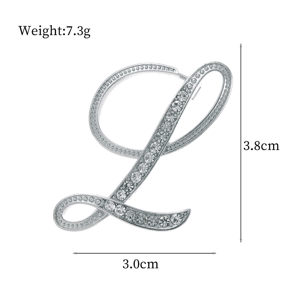 Basic Modern Style Classic Style Letter Alloy Inlay Rhinestones Unisex Brooches display picture 28