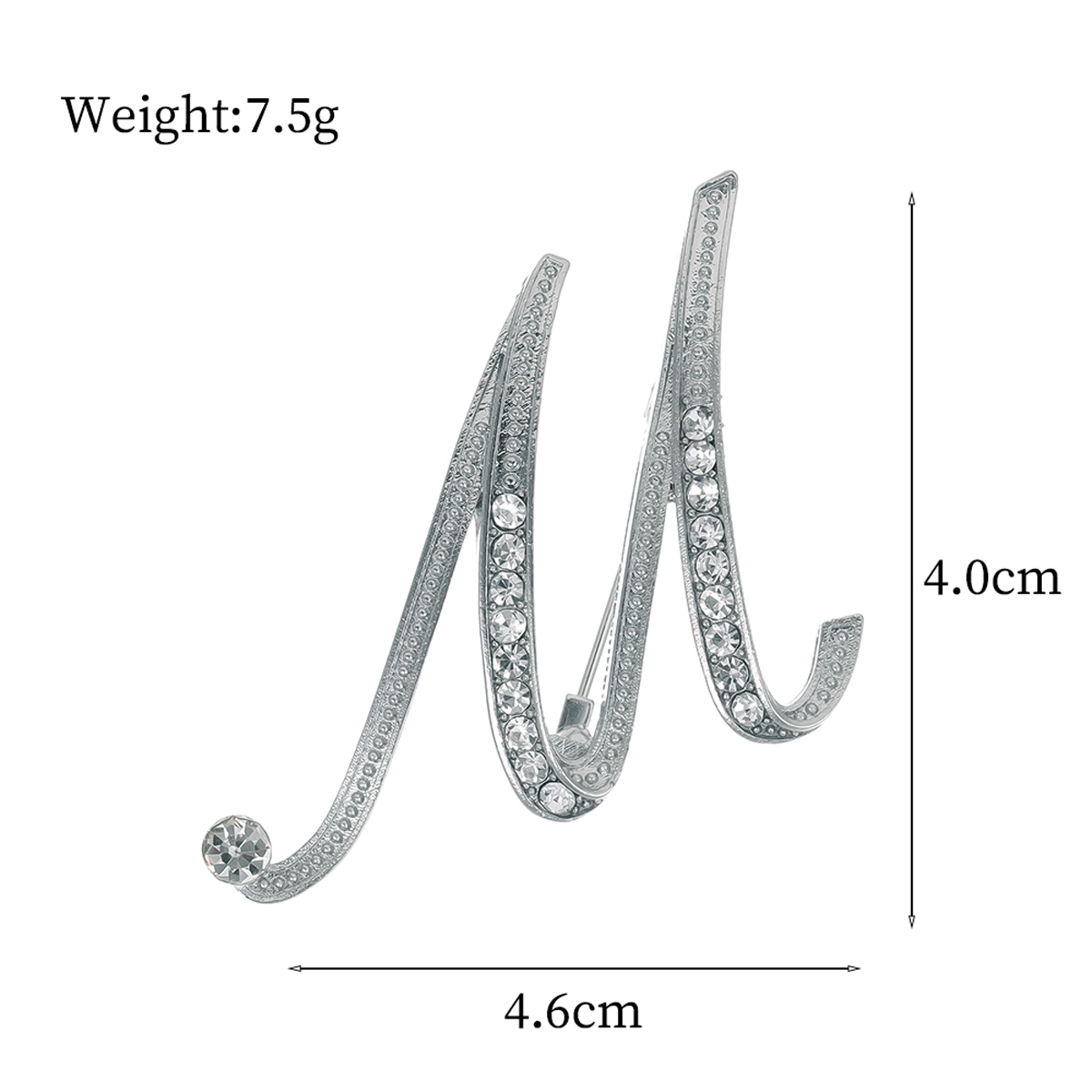 Basic Modern Style Classic Style Letter Alloy Inlay Rhinestones Unisex Brooches display picture 29