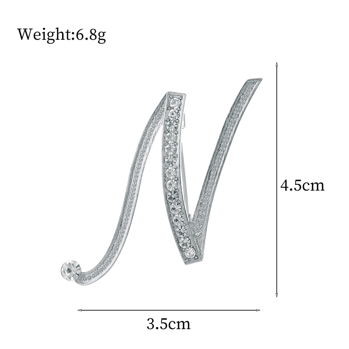 Basic Modern Style Classic Style Letter Alloy Inlay Rhinestones Unisex Brooches display picture 25