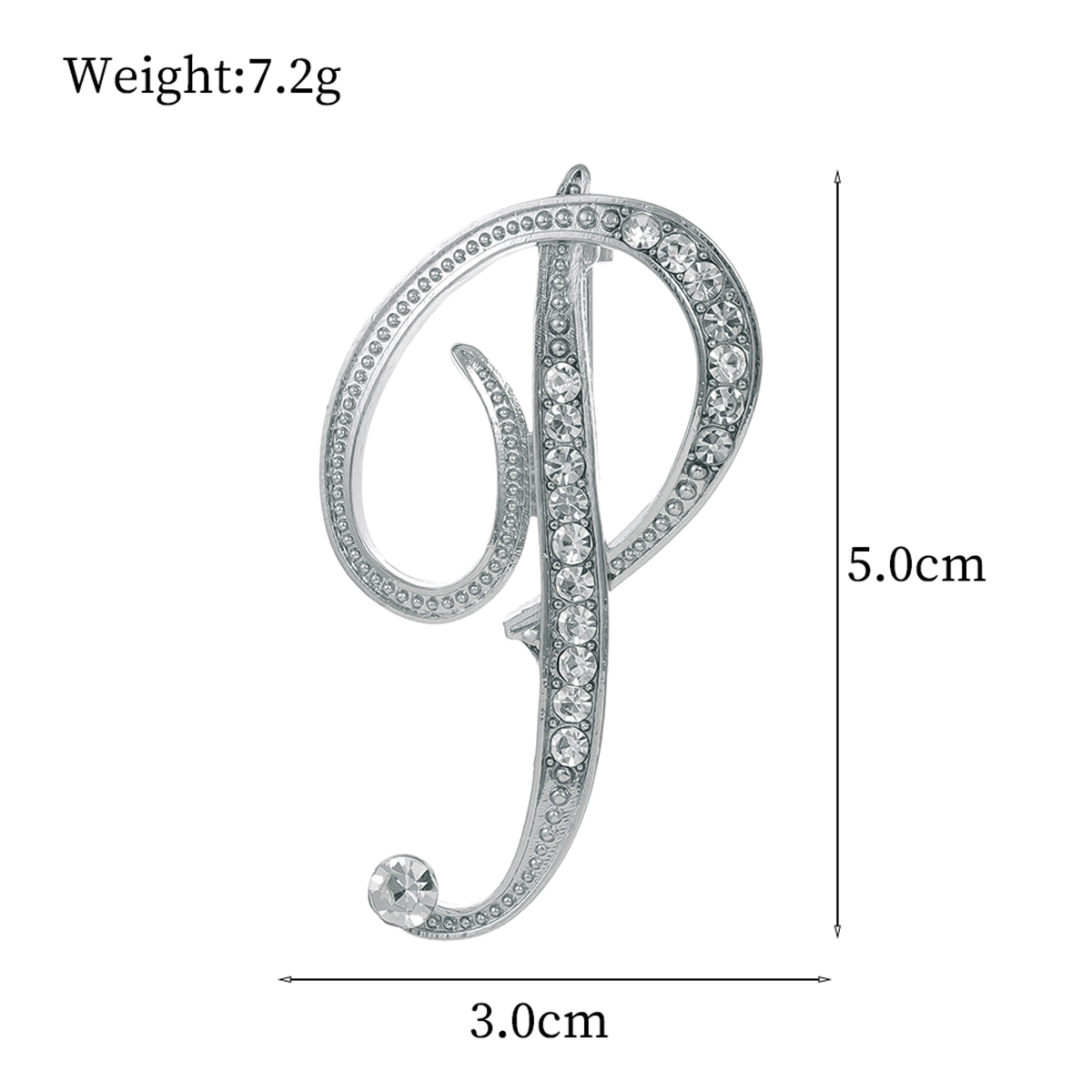 Basic Modern Style Classic Style Letter Alloy Inlay Rhinestones Unisex Brooches display picture 36