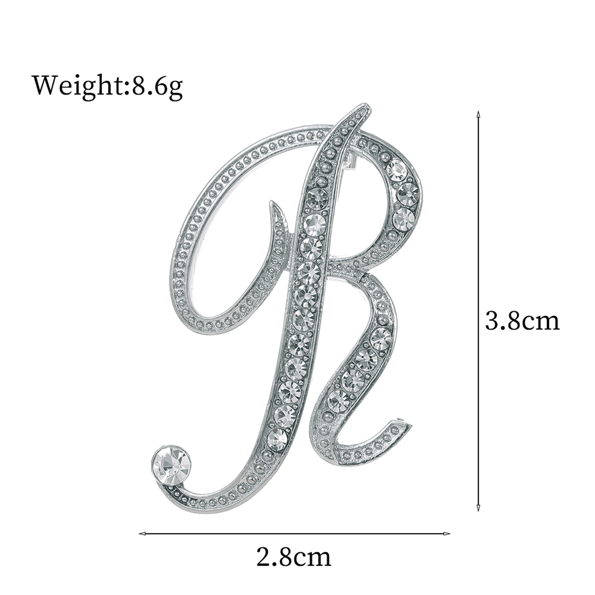 Basic Modern Style Classic Style Letter Alloy Inlay Rhinestones Unisex Brooches display picture 47