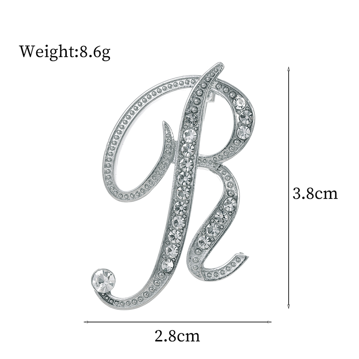 De Base Style Moderne Style Classique Lettre Alliage Incruster Strass Unisexe Broches display picture 47