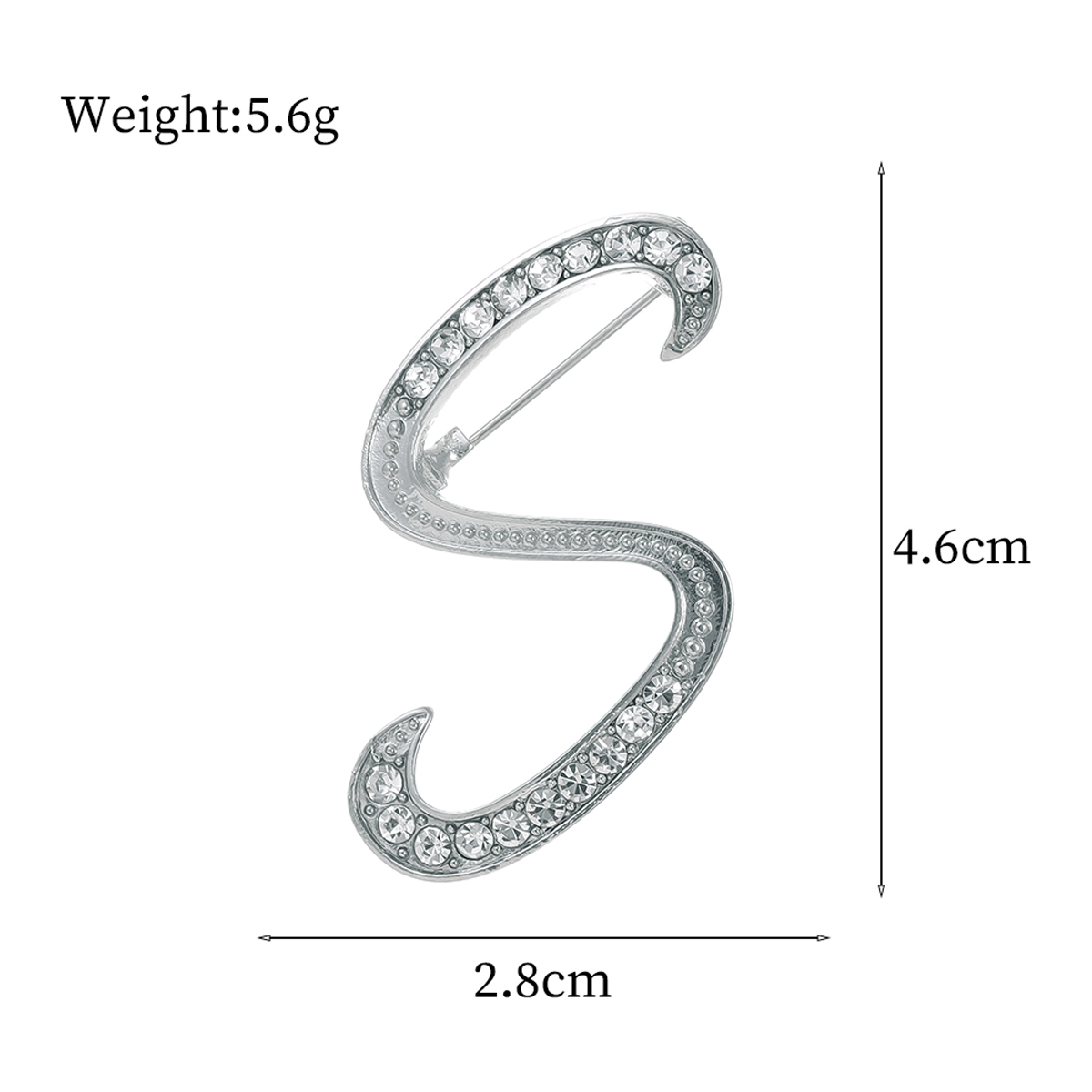 Basic Modern Style Classic Style Letter Alloy Inlay Rhinestones Unisex Brooches display picture 35