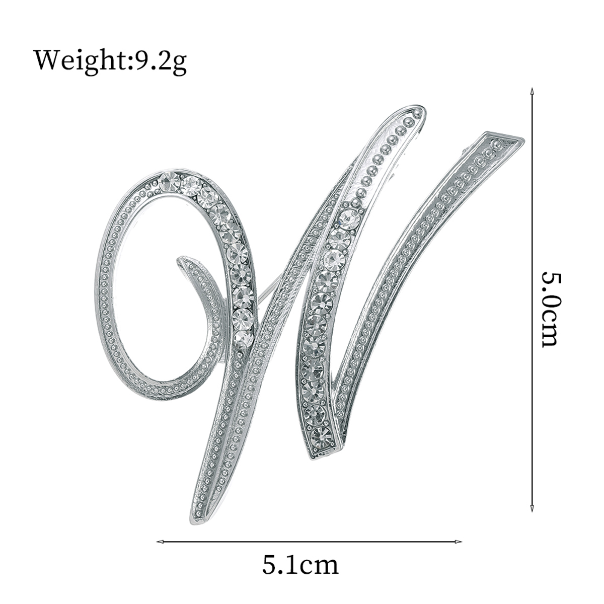 Basic Modern Style Classic Style Letter Alloy Inlay Rhinestones Unisex Brooches display picture 64