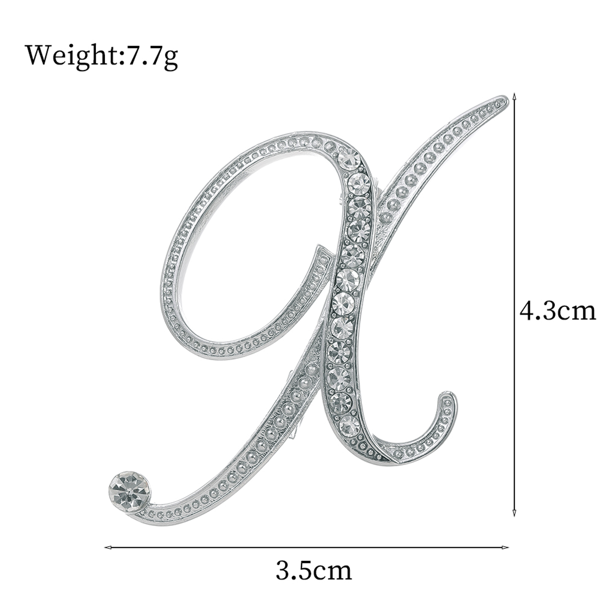 Basic Modern Style Classic Style Letter Alloy Inlay Rhinestones Unisex Brooches display picture 55