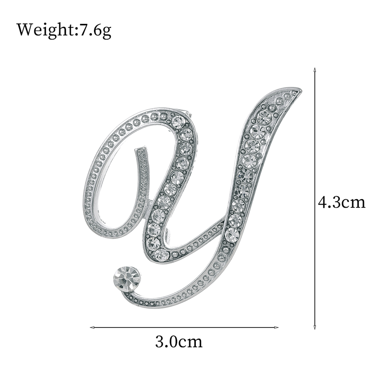 Basic Modern Style Classic Style Letter Alloy Inlay Rhinestones Unisex Brooches display picture 58