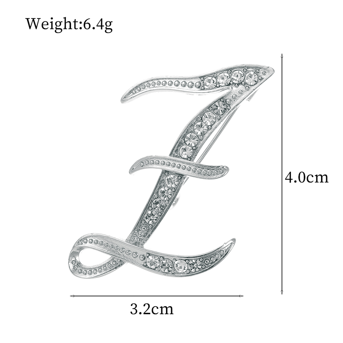 Basic Modern Style Classic Style Letter Alloy Inlay Rhinestones Unisex Brooches display picture 56