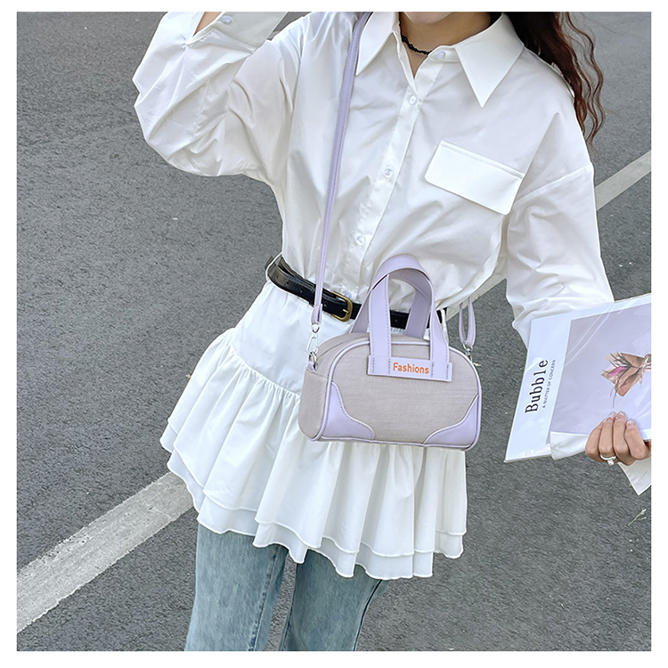 Women's Medium Pu Leather Solid Color Basic Classic Style Zipper Crossbody Bag display picture 11