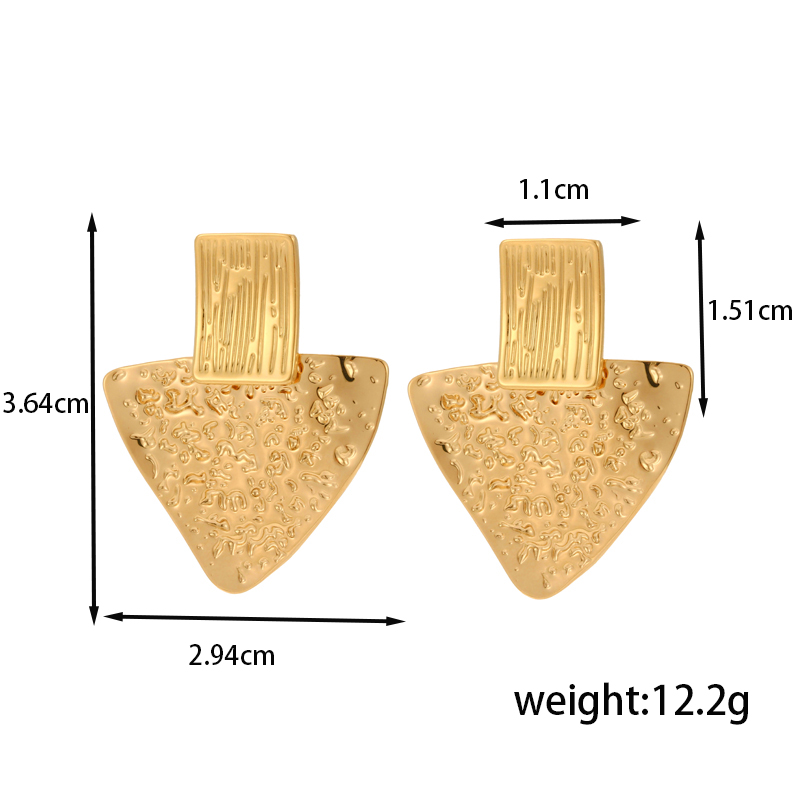 1 Pair IG Style Basic Classic Style Triangle Irregular Butterfly 304 Stainless Steel Titanium Steel Earrings Ear Studs display picture 6