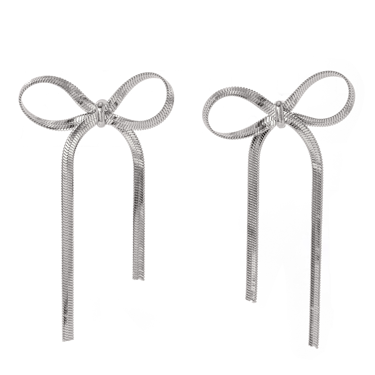 1 Pair IG Style Modern Style Classic Style Bow Knot 304 Stainless Steel Titanium Steel 18K Gold Plated Drop Earrings display picture 2