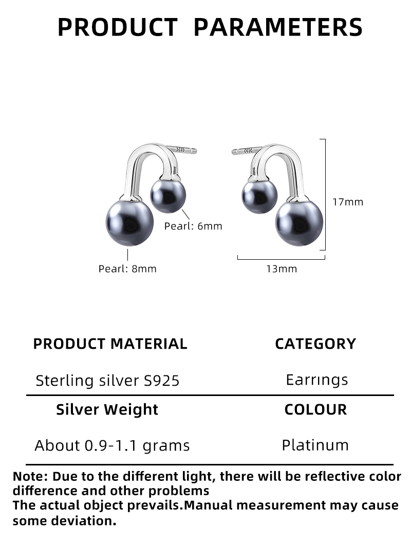 1 Pair Elegant Lady Modern Style Bulb Plating Inlay Sterling Silver Artificial Pearls Ear Studs display picture 2