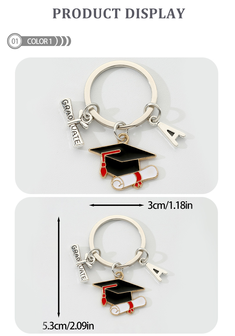 Simple Style Color Block Alloy Plating Gold Plated Keychain display picture 2