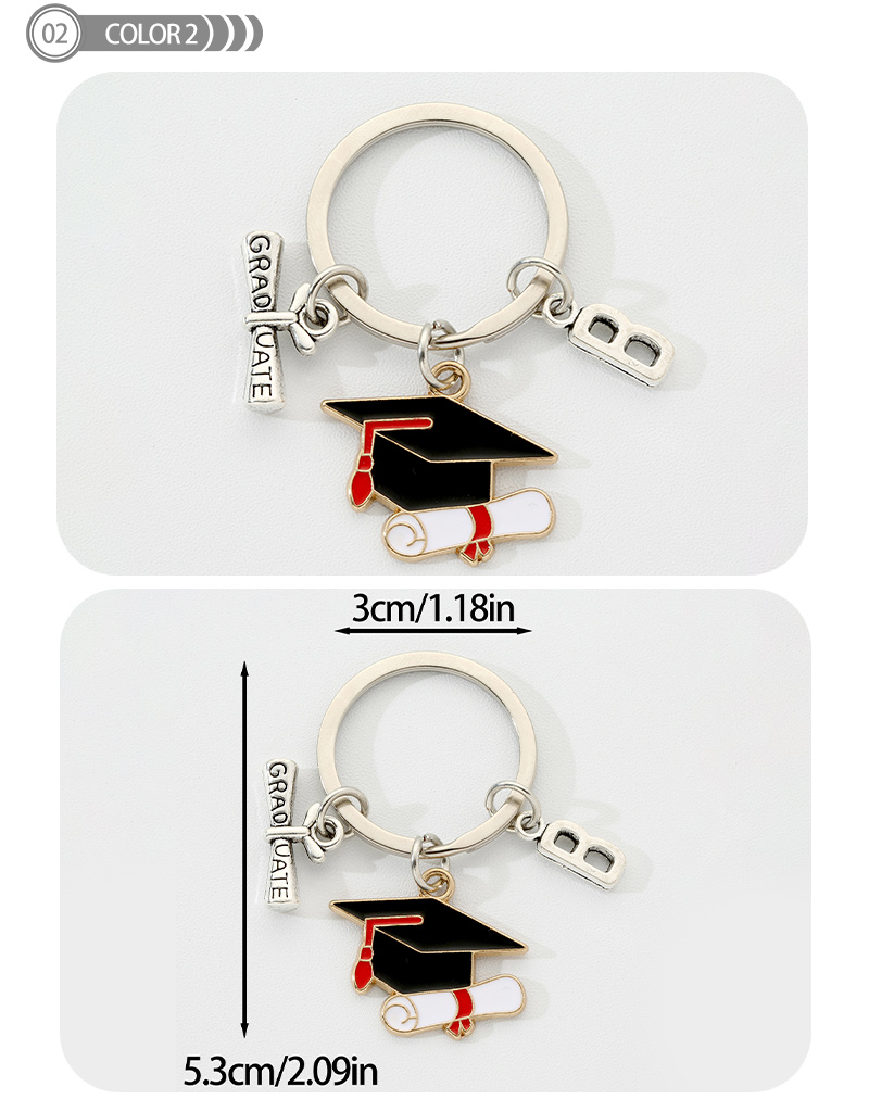 Simple Style Color Block Alloy Plating Gold Plated Keychain display picture 3