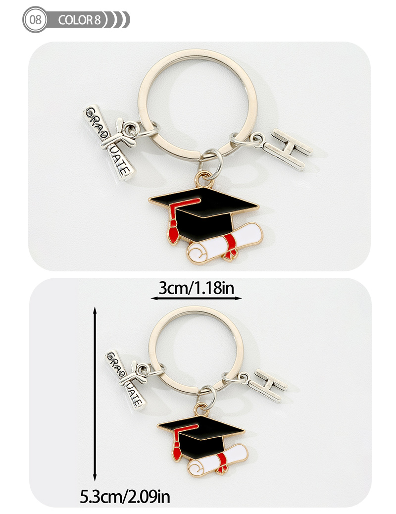 Simple Style Color Block Alloy Plating Gold Plated Keychain display picture 9