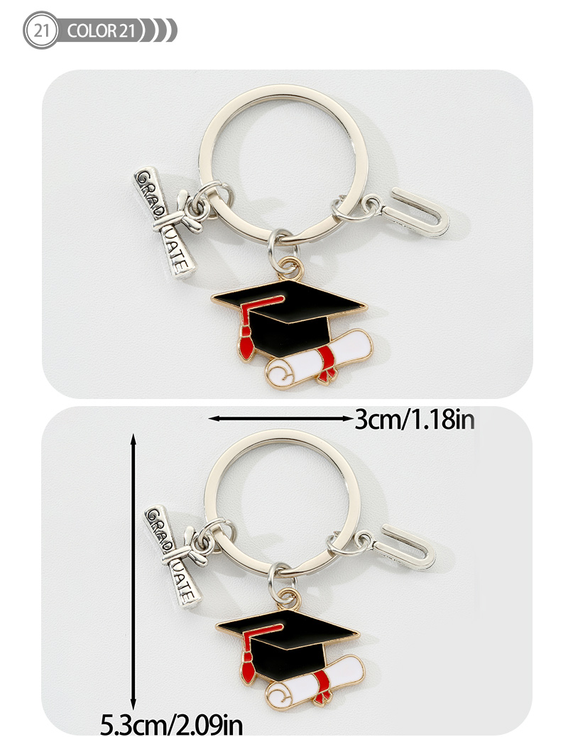 Simple Style Color Block Alloy Plating Gold Plated Keychain display picture 22