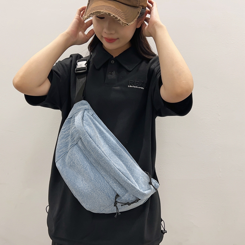 Unisex Classic Style Streetwear Solid Color Denim Waist Bags display picture 18