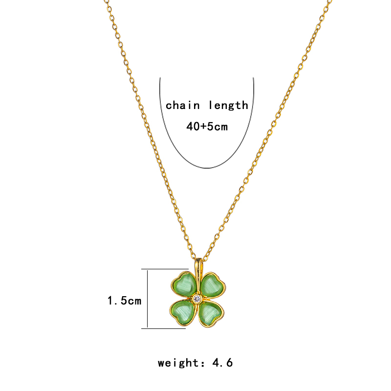304 Stainless Steel Gold Plated Elegant Lady Streetwear Inlay Geometric Flower Butterfly Acrylic Zircon Pendant Necklace display picture 48