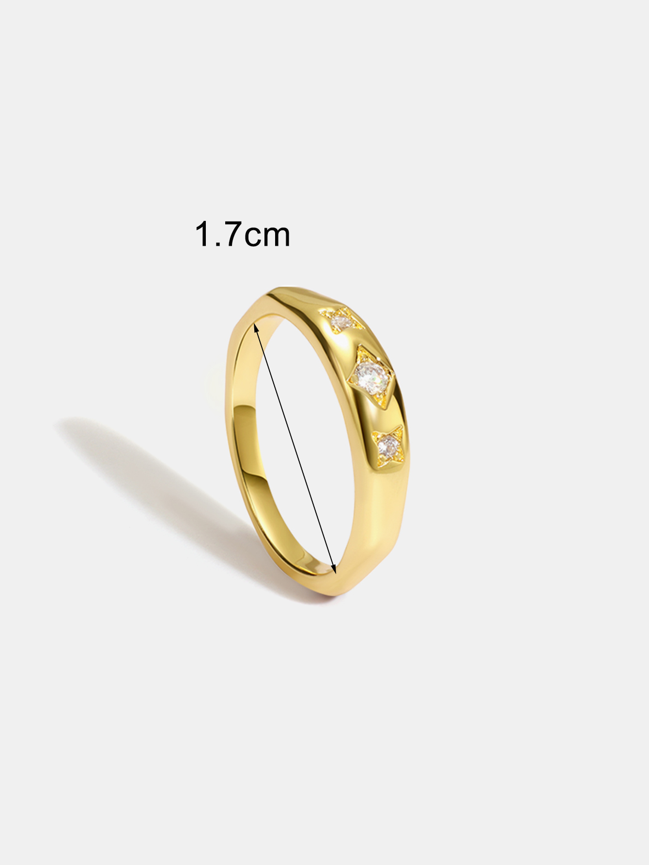 Copper 18K Gold Plated Simple Style Classic Style Commute Hollow Out Inlay Solid Color Zircon Rings display picture 7