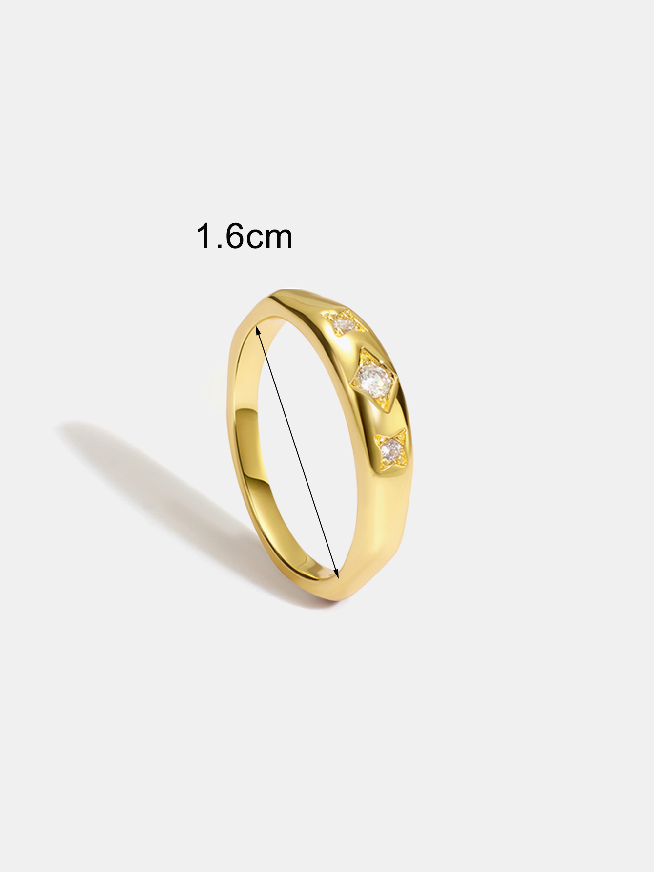 Copper 18K Gold Plated Simple Style Classic Style Commute Hollow Out Inlay Solid Color Zircon Rings display picture 9