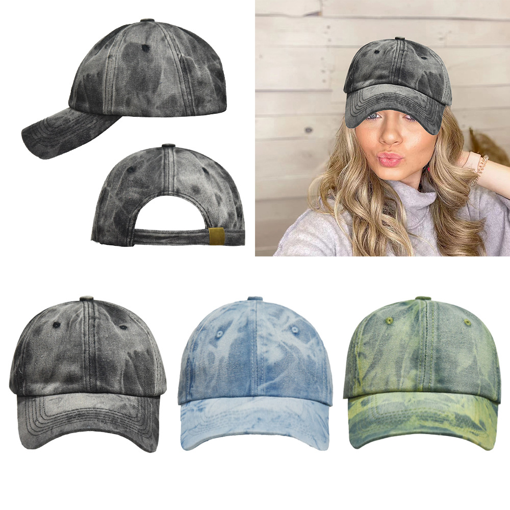 Unisex Vacation Roman Style Sports Tie Dye Curved Eaves Baseball Cap display picture 1