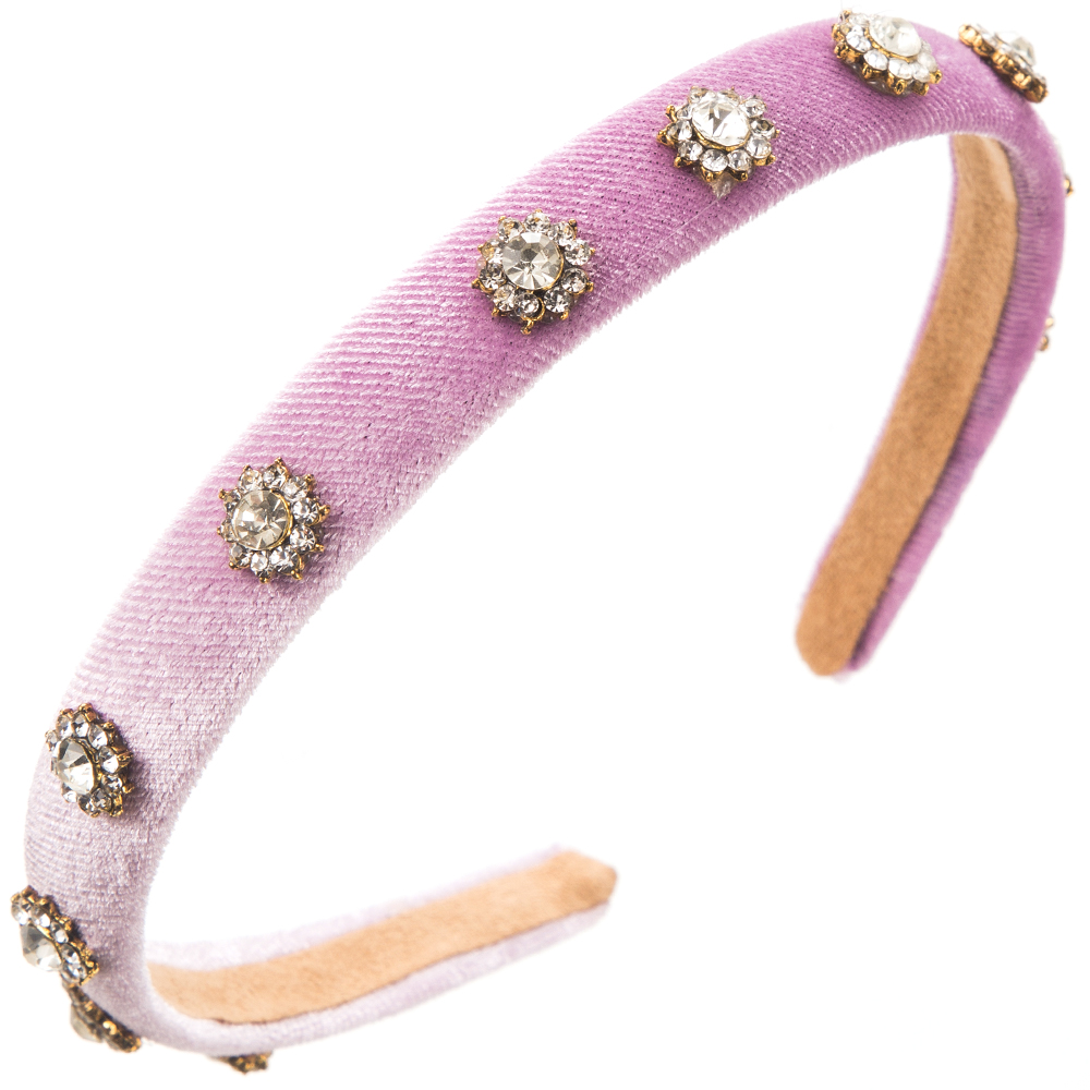Women's Vacation Modern Style Classic Style Flower Alloy Cloth Rhinestone Inlay Rhinestones Hair Band display picture 7