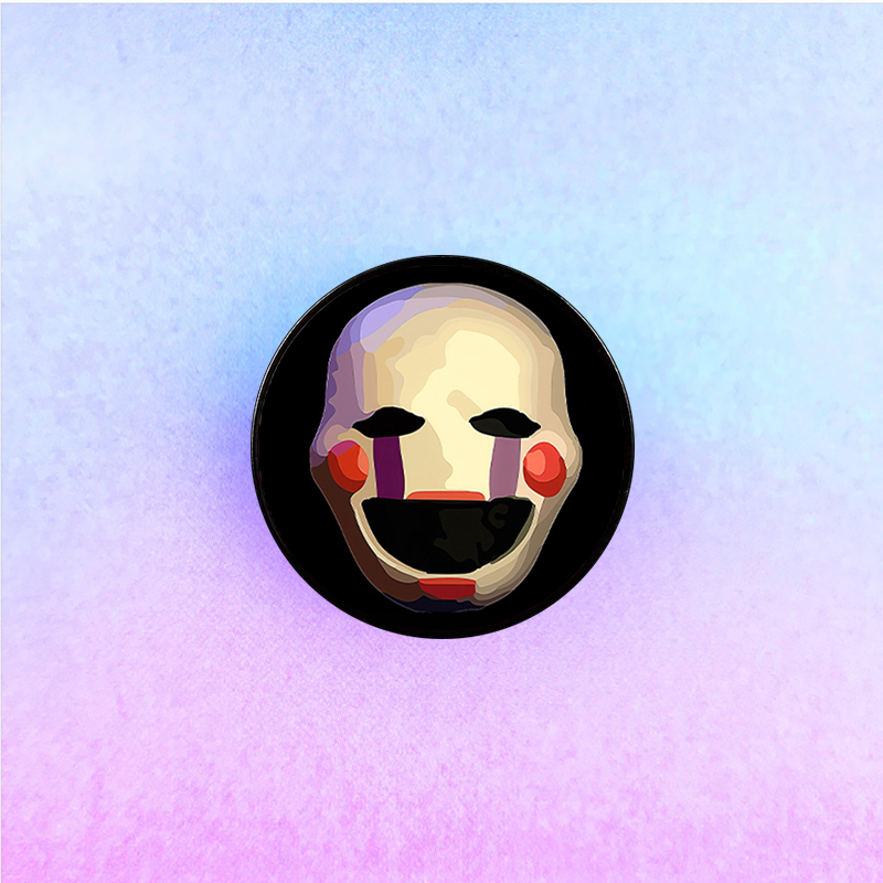 Casual Cute Modern Style Cartoon Mask Alloy Printing Unisex Brooches display picture 3