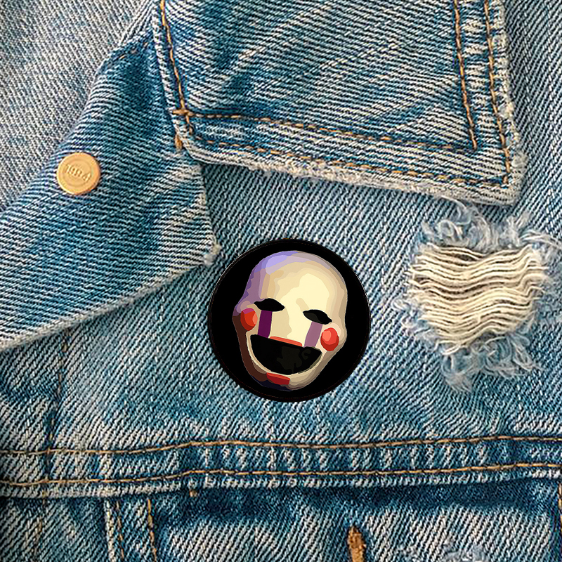 Casual Cute Modern Style Cartoon Mask Alloy Printing Unisex Brooches display picture 7