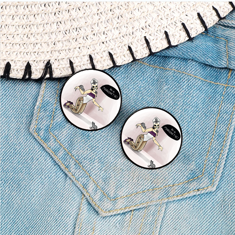 Casual Cute Modern Style Cartoon Letter Alloy Printing Unisex Brooches display picture 6