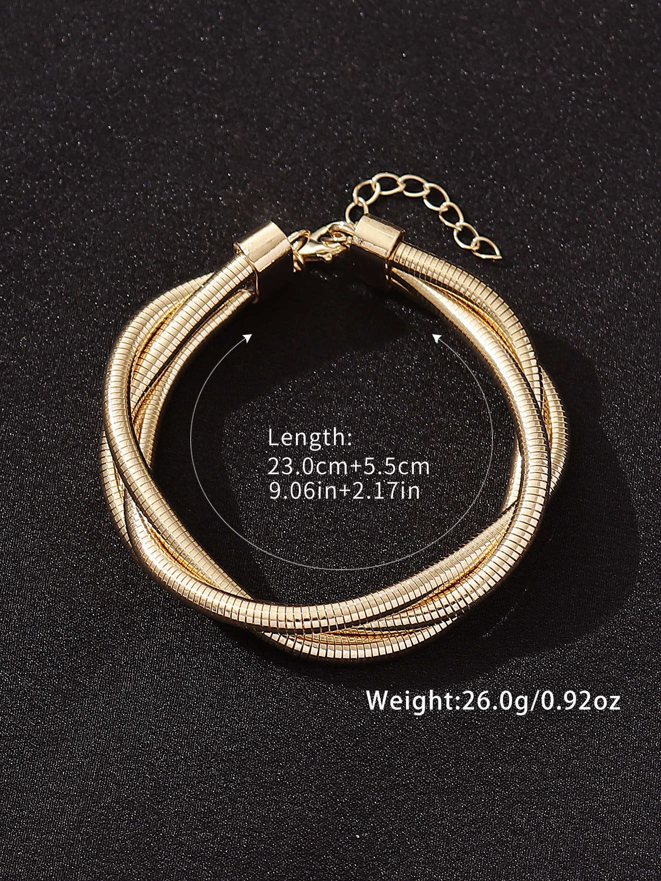 Exaggerated Luxurious Twist Iron Women's Bangle display picture 8