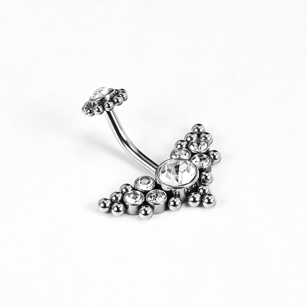 1 Piece Belly Rings Simple Style Classic Style Solid Color 302 Stainless Steel 316 Stainless Steel  Polishing Rhinestone Inlay Diamond Belly Rings display picture 30