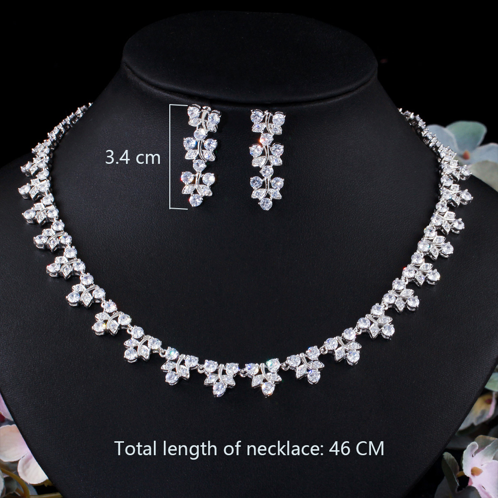 Copper Silver Plated Casual Simple Style Plating Inlay Leaf Artificial Gemstones Jewelry Set display picture 9
