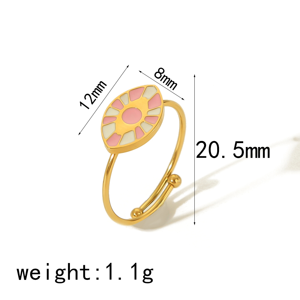 IG Style Cute Classic Style Heart Shape Butterfly Fish 304 Stainless Steel 18K Gold Plated Open Rings In Bulk display picture 8