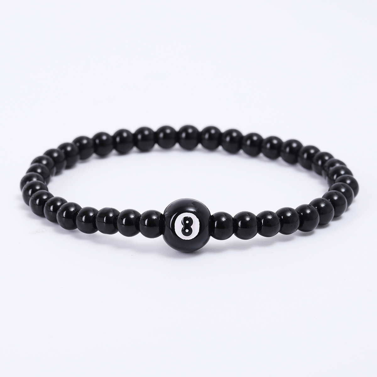 Simple Style Billiards Infinity Glass Beaded Unisex Bracelets display picture 7