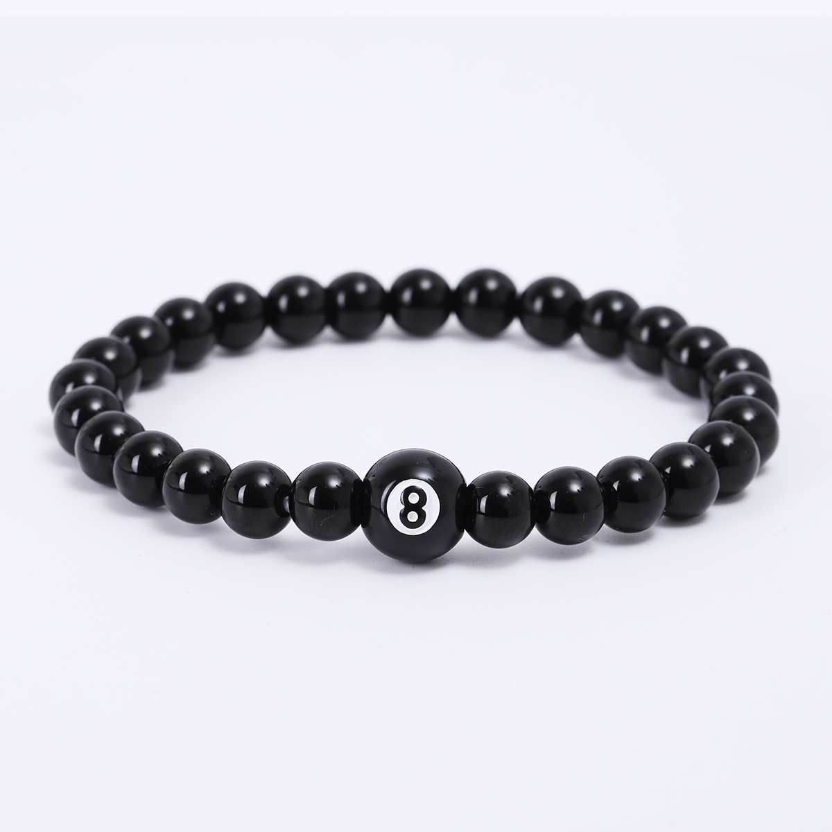 Simple Style Billiards Infinity Glass Beaded Unisex Bracelets display picture 6